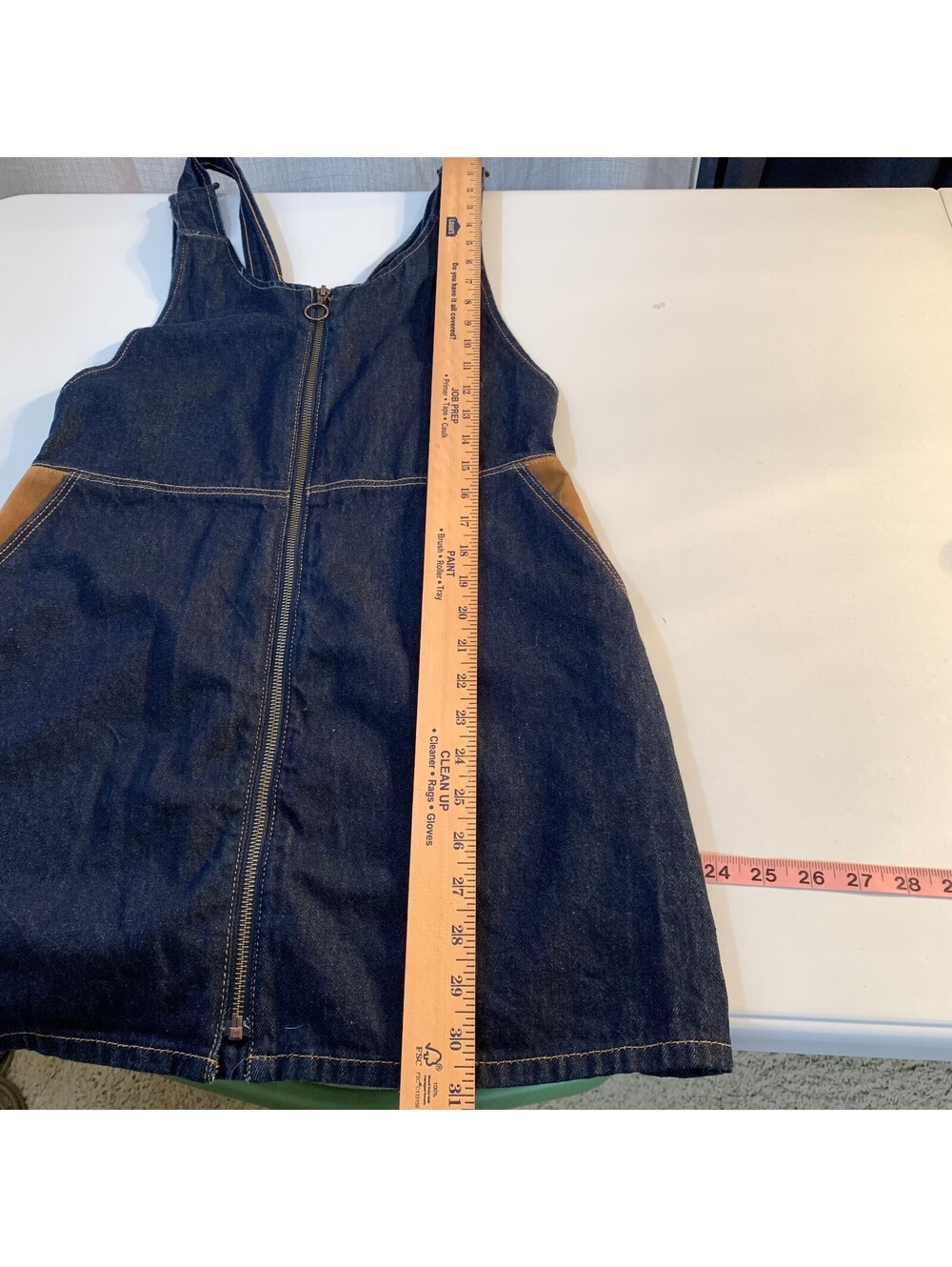 Z1975 Denim sleeveless zip-front dress - Picture 6 of 9